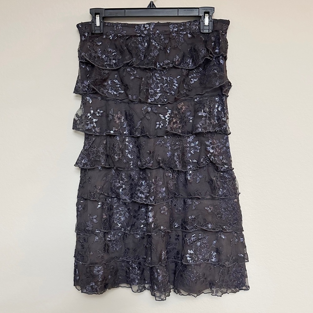 EXPRESS | Glitter Ruffled Tube Dress